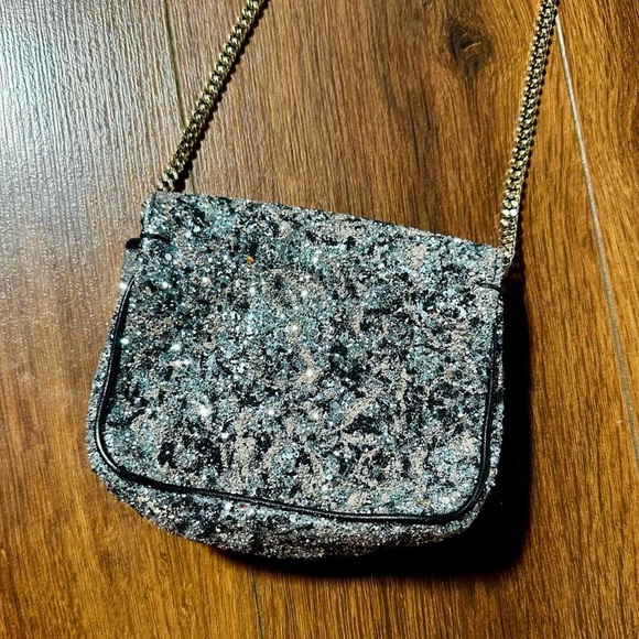 Jimmy Choo Ruby Chain-Link Glitter Mini Bag - Picture 5 of 8